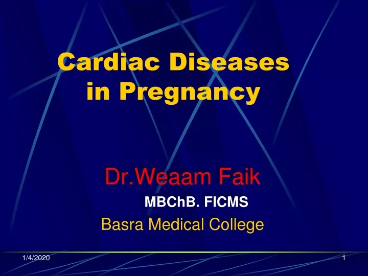 cardiac diseases in pregnancy