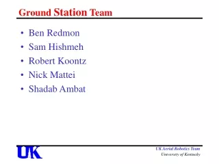 Ground  Station  Team