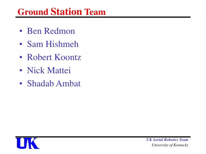 ground station team