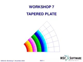 WORKSHOP 7 TAPERED PLATE