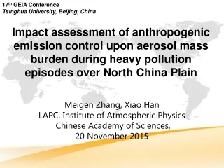 Meigen Zhang, Xiao Han LAPC, Institute of Atmospheric Physics  Chinese Academy of Sciences,