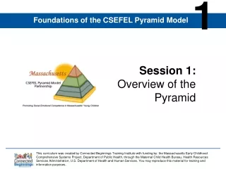 Session 1:  Overview of the Pyramid
