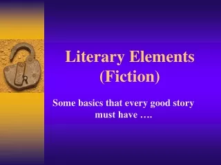 Literary Elements (Fiction)