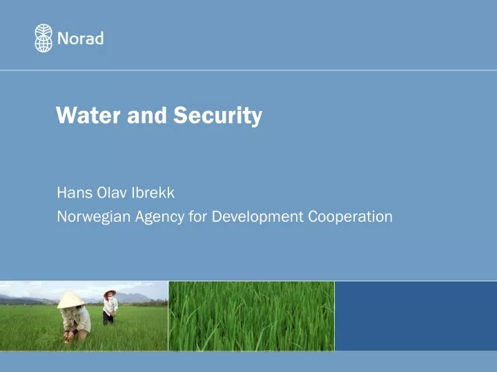 water and security