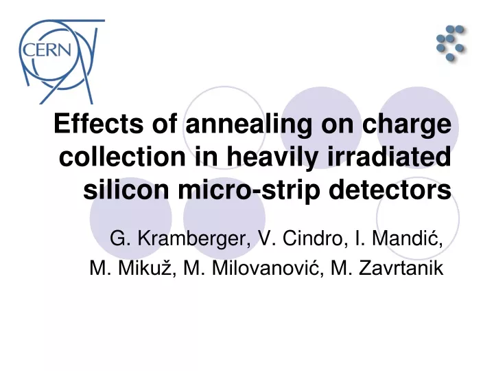 effects of annealing on charge collection in heavily irradiated silicon micro strip detectors