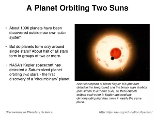 A Planet Orbiting Two Suns