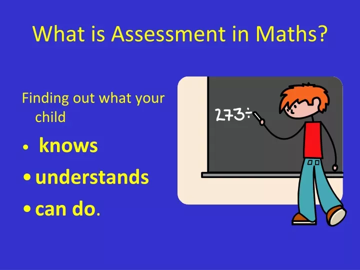 what is assessment in maths