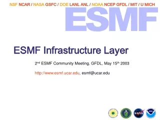 ESMF Infrastructure Layer