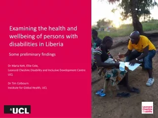 Examining the health and wellbeing of persons with disabilities in Liberia