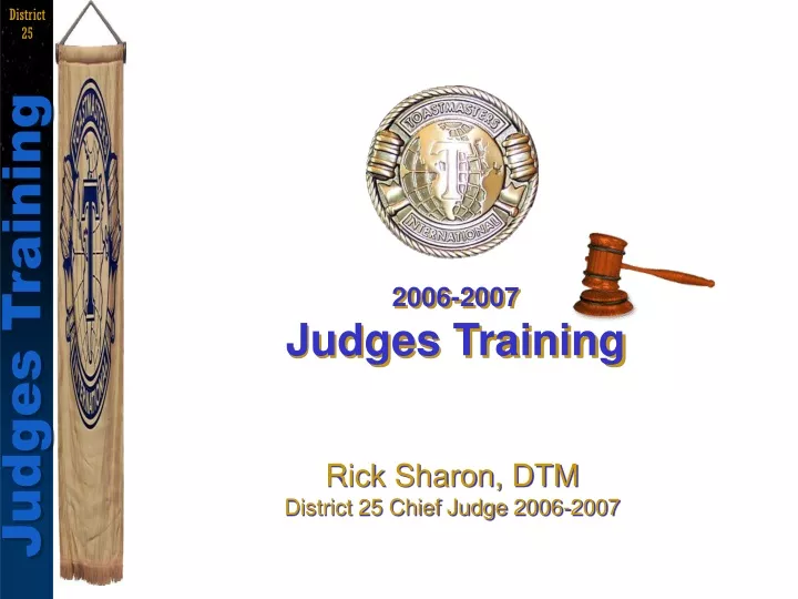 2006 2007 judges training