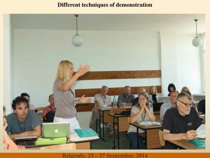 different techniques of demonstration