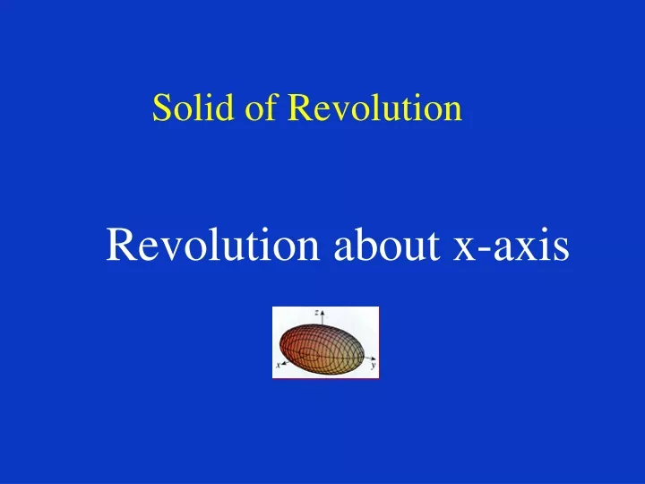 solid of revolution