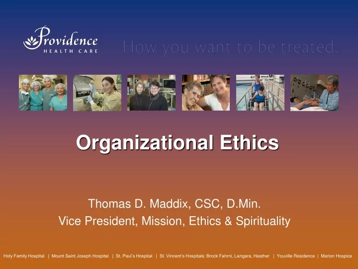 organizational ethics