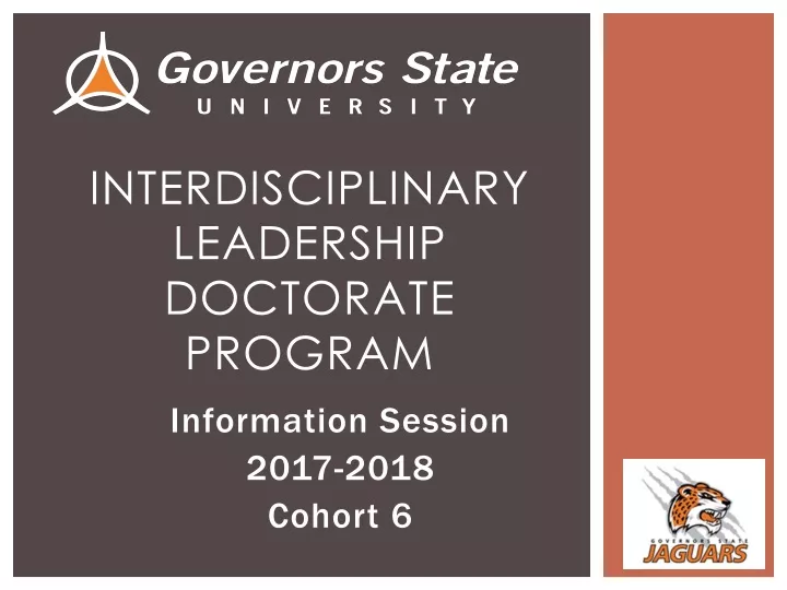 interdisciplinary leadership doctorate program