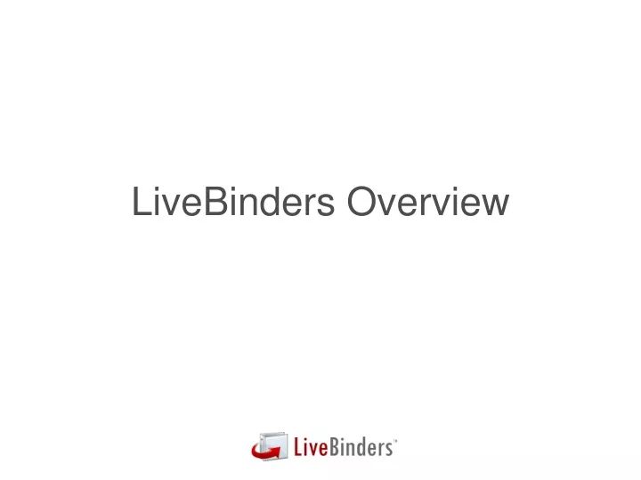 livebinders overview