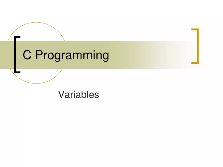 c programming