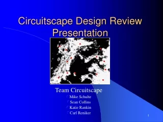 Circuitscape Design Review Presentation