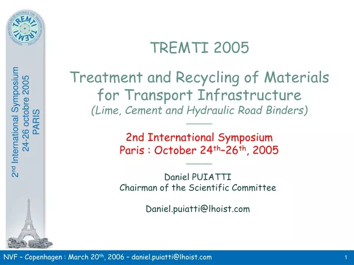tremti 2005 treatment and recycling of materials