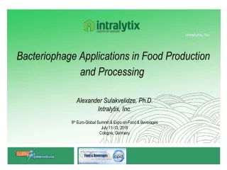 Bacteriophage Applications in Food Production and Processing