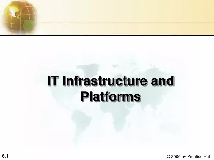 it infrastructure and platforms