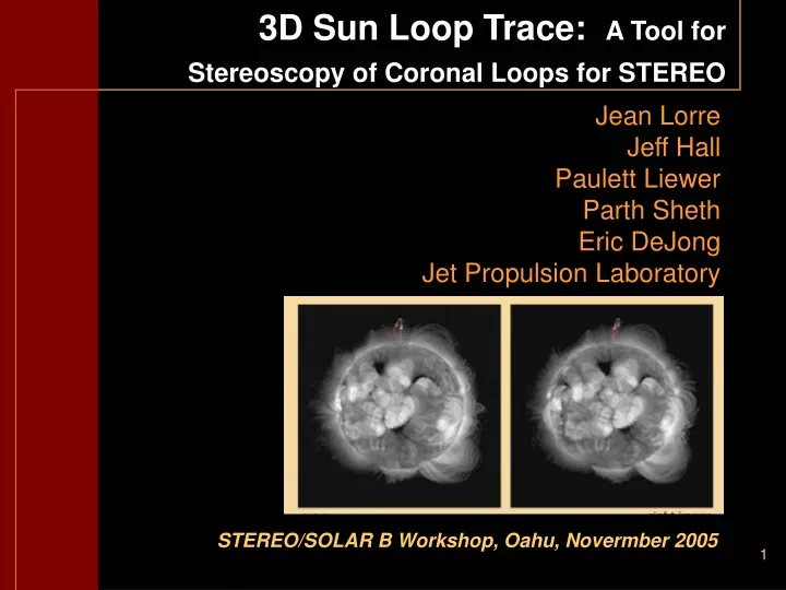 3d sun loop trace a tool for stereoscopy of coronal loops for stereo