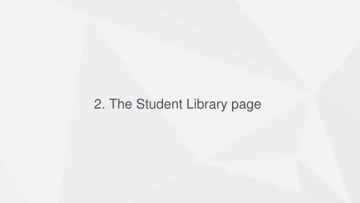2 the student library page