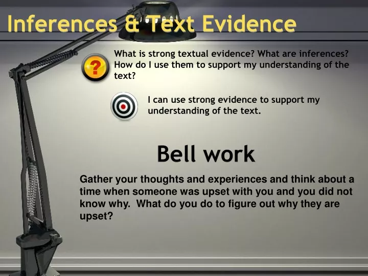 inferences text evidence