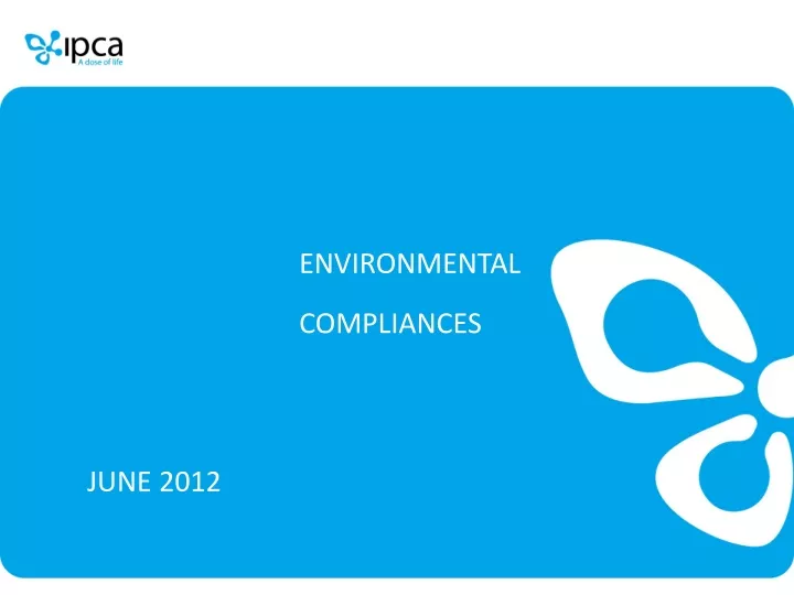 environmental compliances