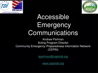 Accessible  Emergency Communications