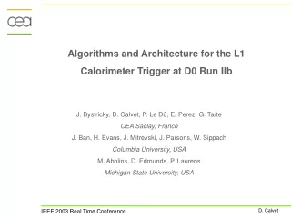 Algorithms and Architecture for the L1 Calorimeter Trigger at D0 Run IIb