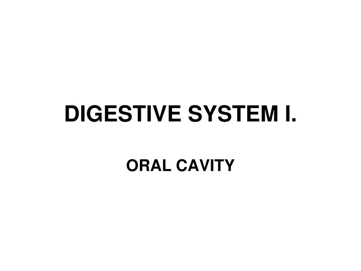 oral cavity