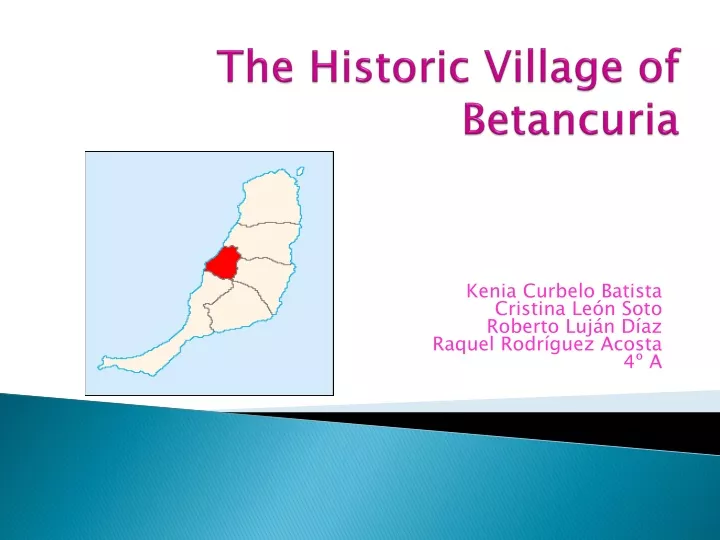 the historic village of betancuria