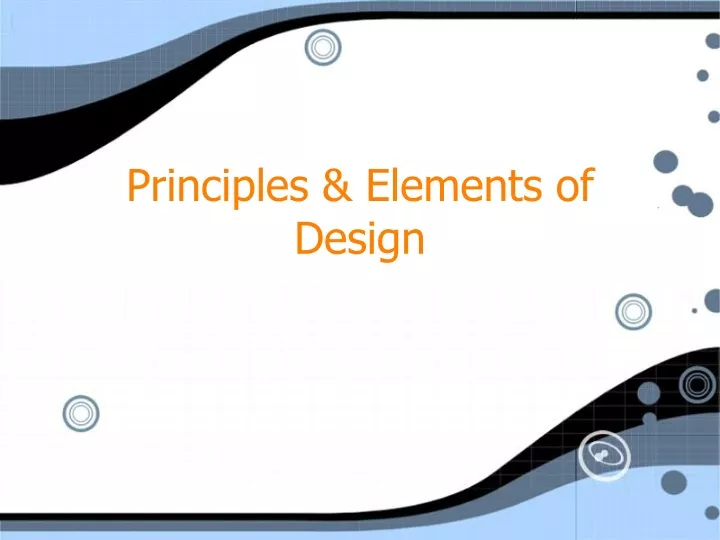 principles elements of design