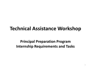 Technical Assistance Workshop