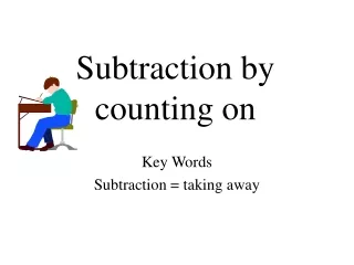 Subtraction by counting on