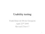 Usability testing - slide 1