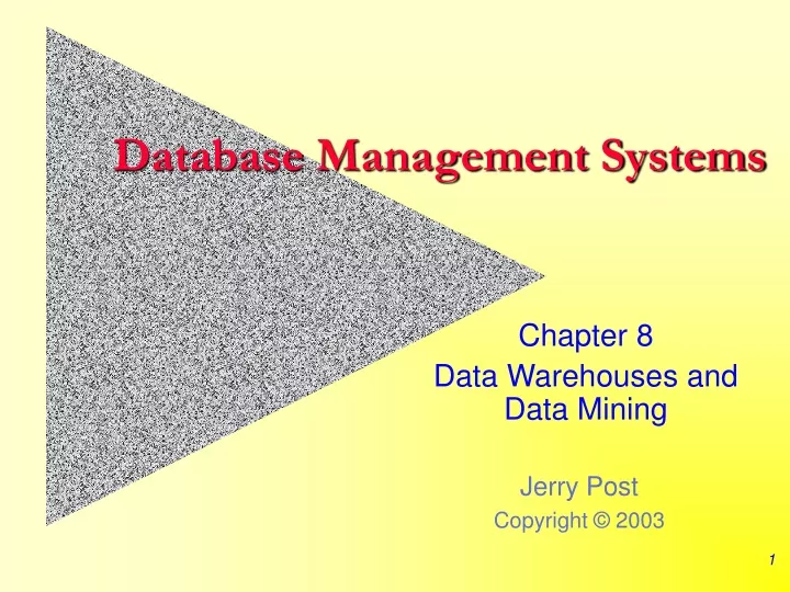 database management systems