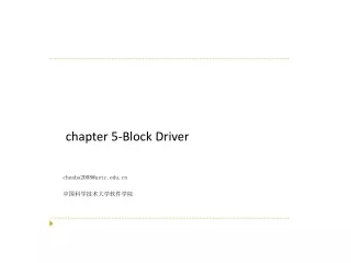 chapter  5- Block Driver