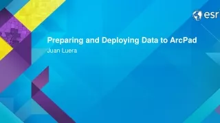 Preparing and Deploying Data to ArcPad
