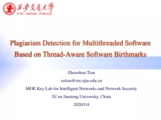 Plagiarism Detection for Multithreaded Software Based on Thread-Aware Software Birthmarks