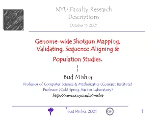 Genome-wide Shotgun Mapping,  Validating, Sequence Aligning &amp; Population Studies .