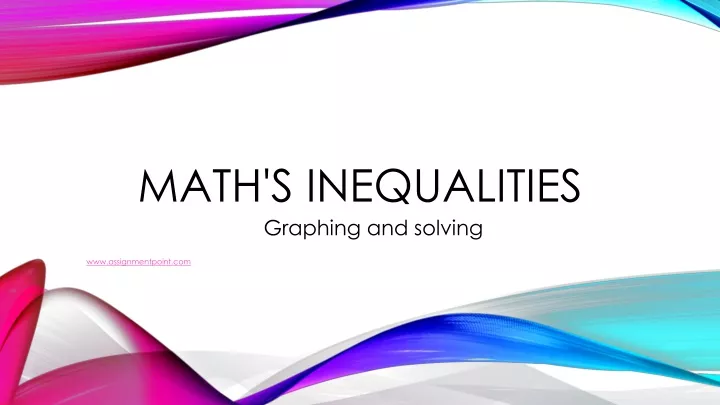 math s inequalities
