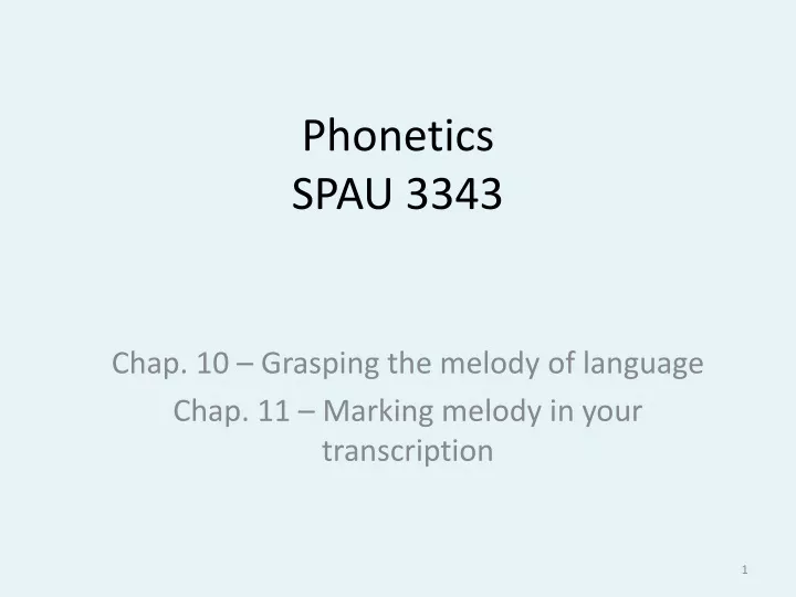 phonetics spau 3343