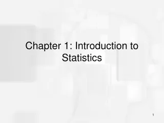 Chapter 1: Introduction to Statistics