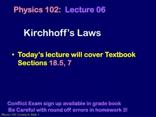Kirchhoff’s Laws