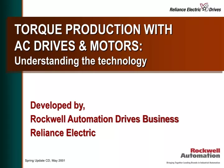 torque production with ac drives motors understanding the technology