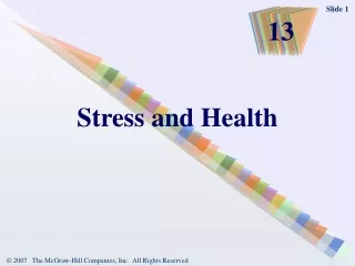 Stress and Health