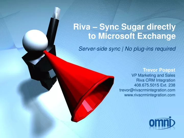 riva sync sugar directly to microsoft exchange