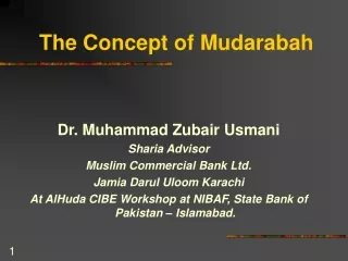 The Concept of Mudarabah