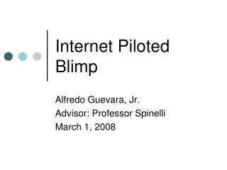 Internet Piloted Blimp